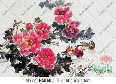 Hình Ảnh Hoa Mẫu Đơn May Mắn HMD45, Sắc Hồng Thủy Mặc Nổi Bật Hình Ảnh Hoa Mẫu Đơn May Mắn HMD45, Sắc Hồng Thủy Mặc Nổi Bật