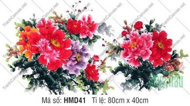 Hình Hoa Mẫu Đơn Đẹp HMD41, Nét Vẽ Thủy Mặc Sắc Đỏ Rực Rỡ Hình Hoa Mẫu Đơn Đẹp HMD41, Nét Vẽ Thủy Mặc Sắc Đỏ Rực Rỡ