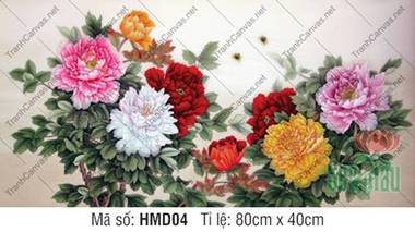 Tranh Hoa Mẫu Đơn Đẹp Nhất HMD04, Vẻ Đẹp Rực Rỡ Đa Sắc Tranh Hoa Mẫu Đơn Đẹp Nhất HMD04, Vẻ Đẹp Rực Rỡ Đa Sắc