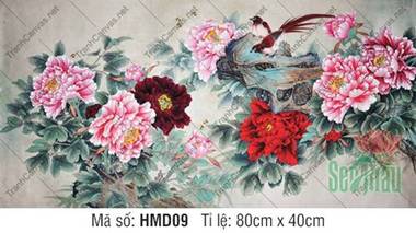 Tranh Hoa Mẫu Đơn Treo Tường HMD09, Vẻ Đẹp Sinh Động Của Thiên Nhiên Tranh Hoa Mẫu Đơn Treo Tường HMD09, Vẻ Đẹp Sinh Động Của Thiên Nhiên
