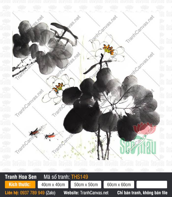 Hình Ảnh Hoa Sen Tuyệt Đẹp THS149 Hình ảnh hoa sen tuyệt đẹp THS149 nghệ thuật thủy mặc mực loang tinh tế