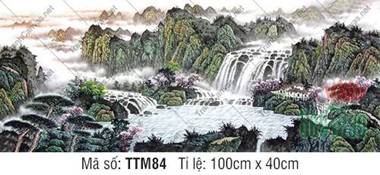 Khung Tranh Thủy Mặc TTM84, Vẻ đẹp sơn thủy kỳ vĩ Khung Tranh Thủy Mặc TTM84, Vẻ đẹp sơn thủy kỳ vĩ