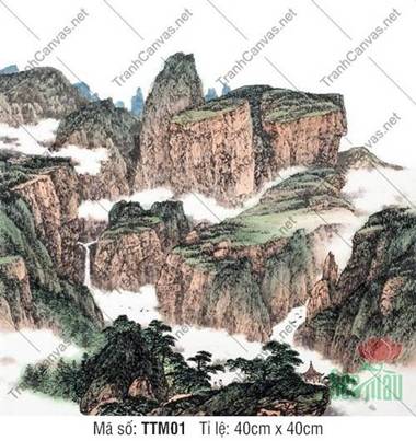 Tranh Thủy Mặc TTM01, Vẻ Đẹp Sơn Thủy Mây Sương Hùng Vĩ Tranh Thủy Mặc TTM01, Vẻ Đẹp Sơn Thủy Mây Sương Hùng Vĩ