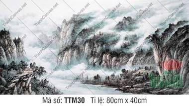 Vẽ Tranh Thủy Mặc Bằng Màu Nước TTM30, vẻ đẹp sơn thủy hữu tình Vẽ Tranh Thủy Mặc Bằng Màu Nước TTM30, vẻ đẹp sơn thủy hữu tình